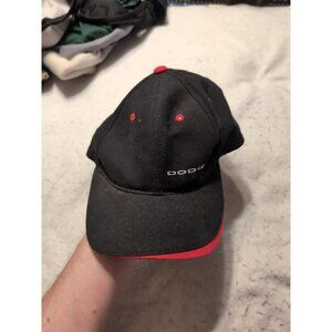 Mopar Dodge Logo Snapback Cap Black With Red Trim